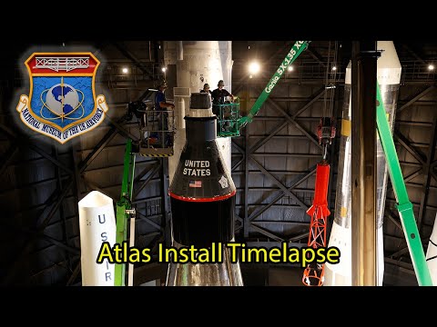 Mercury Atlas 9 Install at NMUSAF(Timelapse)