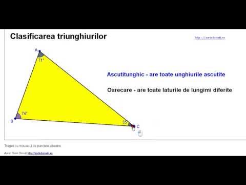 Clasificare triunghiuri