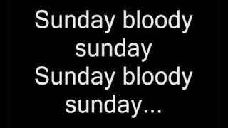 Sunday Bloody Sunday from Pillar lyrics Video