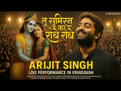 तू सुमिरन कर राधे राधे Arijit Singh Live in Vrindavan Radha Krishna Bhajan #arijitsingh #radheradhe