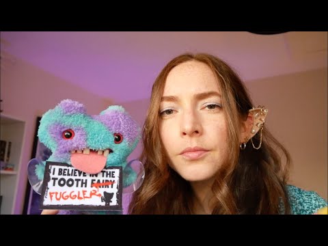 ASMR Tooth Fairy visits and eats your tooth candies (whispered, mouth sounds, personal attention)