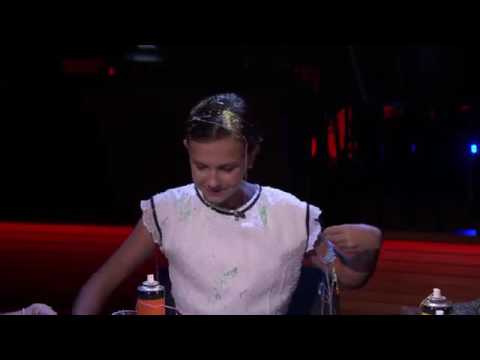 Millie Bobby Brown rapping Nicky Minaj's Monster song!