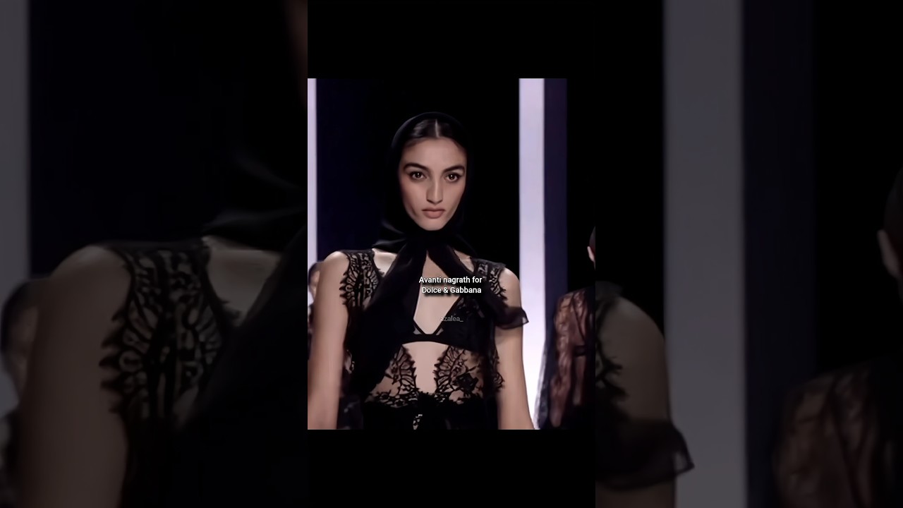 Serving in D&G🖤✨#avantinagrath for dolce and gabbana. #fashion #runway #fyp #ytshorts