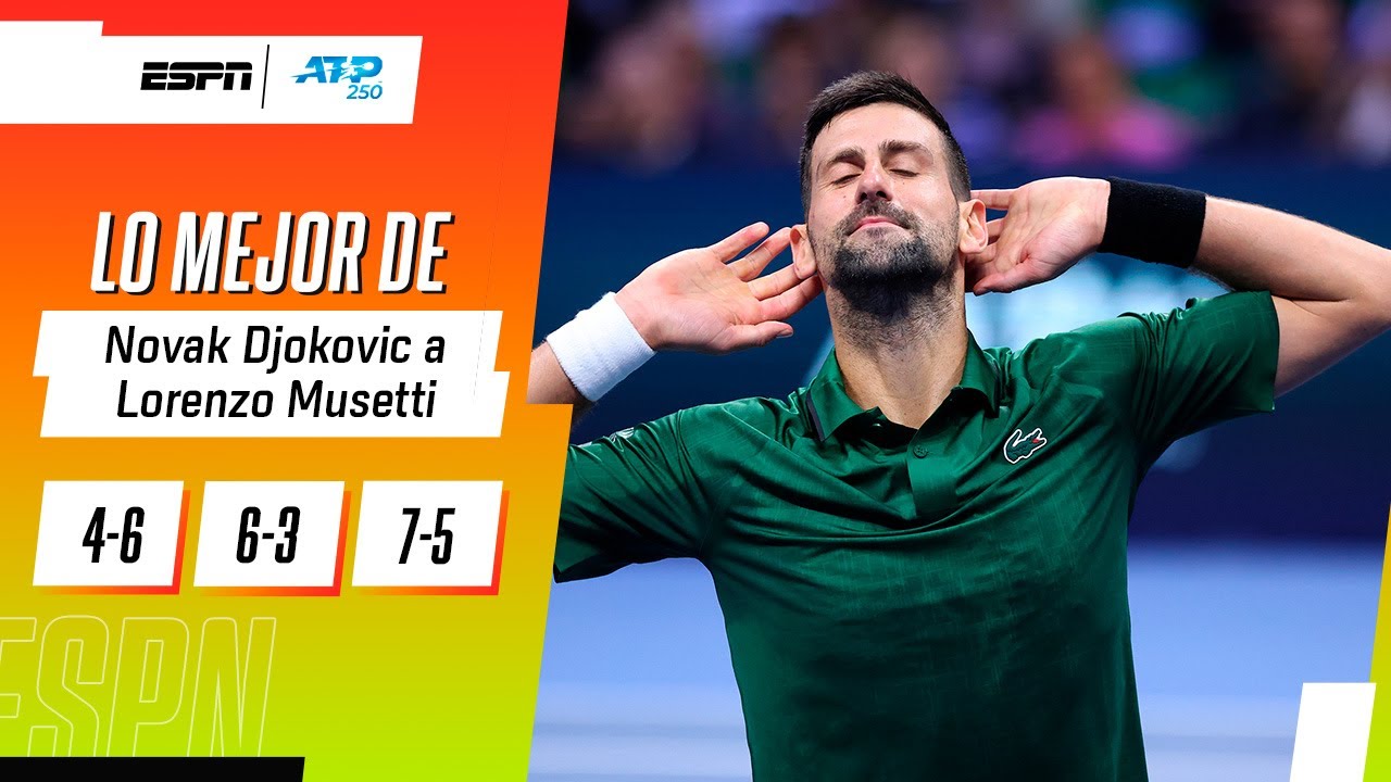 ¡ACÁ ESTÁ EL CAMPEÓN! DJOKOVIC DERROTÓ A MUSETTI Y SE QUEDÓ CON EL ATP 250 DE ATENAS | RESUMEN