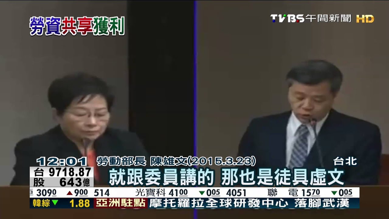 立院初審強制企業分紅　300萬勞工受惠