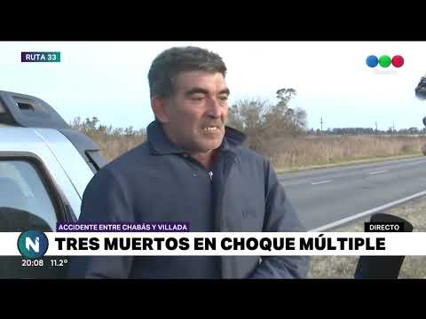 Gravísimo accidente entre Chabas y Villada - Telefe Rosario