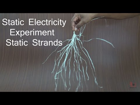 Static Electricity Experiment - Static Strands | English