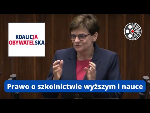 Krystyna Szumilas ostro o projekcie prawa o szkolnictwie wyższym