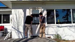 HOWTO: Replace an exterior door. Part 3 install a pre-hung door.