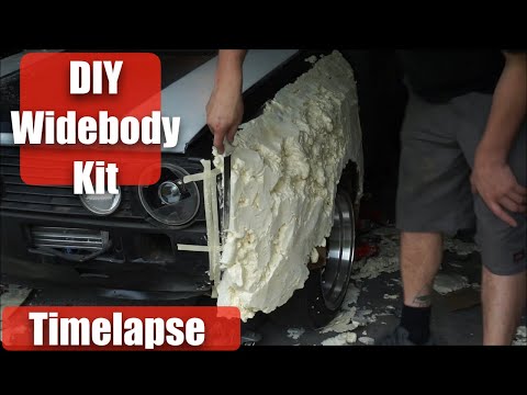 Garage Built Carbon Fiber Widebody 5min Timelapse