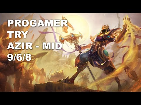 Progamer TRY Mid Azir vs Aurelion Sol - KR Challenger Rank Game