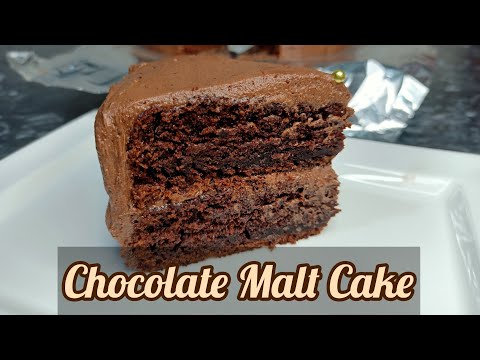 Chocolate Malt Cake || Chocolate Cake with Malt Frosting || Malted Chocolate  Cake