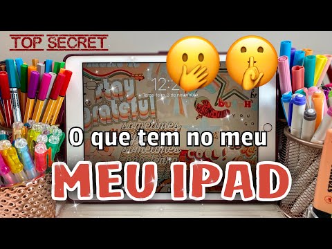 O QUE TEM NO MEU IPAD 7 | Tour completo, APPs para estudos, acessórios, DICAS! 🤩Tour pelo meu iPad!
