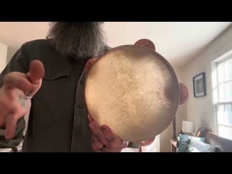 Handmade Riq/Tambourine/Cherry & Ash/Copper cymbals 