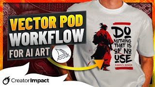 Create AI / Midjourney VECTOR ART Print on Demand Shirt designs