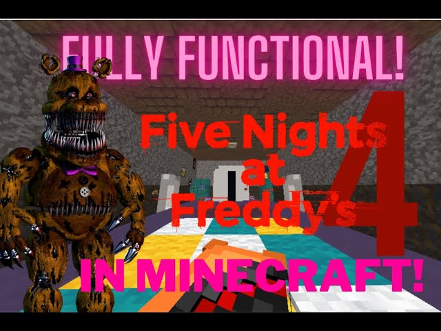 Five Nights at Freddy's 4 in Minecraft [FULLY FUNCTIONAL + DOWNLOAD]  Minecraft Map