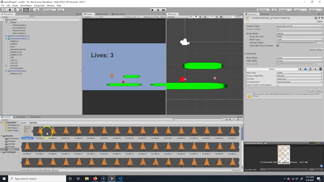 Unity Platformer Tutorial 07