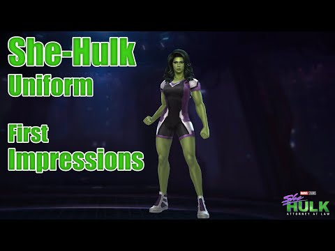 She-Hulk Attorney at Law Uniform First Impressions! (Marvel Future Fight)