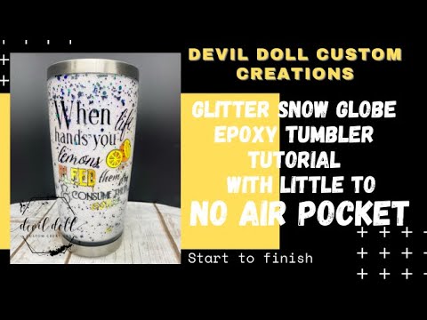 Glitter Snow Globe with NO large air pocket!!!