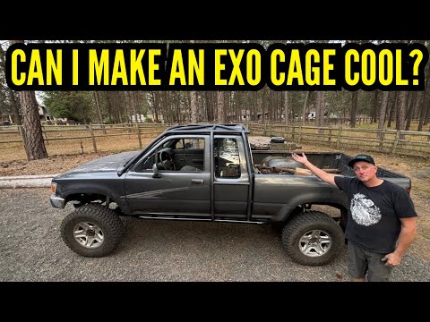 Exo Cage and Rock Sliders custom built for Toyota Rock Crawler