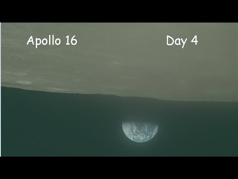 Apollo 16 - Full Mission Day 4 (Arrival at the Moon)
