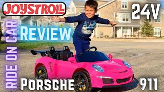 JOYSTOLL Ride On Car 24 V Licensed Porsche Pink - Review with Anthony