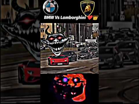 BMW Vs Lamborghini Drag Race 👿👿☠️ #bmw #automobile #lamborghini #drift