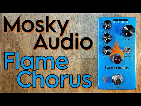 Mosky Flame Chorus Guitar Pedal with Speed/Depth/Blend/Voice Button,price included tax from CN to USA image 7