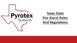 Texas Fire Alarm Rules