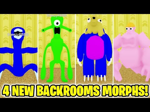 How to get ALL 4 NEW BACKROOMS MORPHS in Backrooms Morphs (ROBLOX)