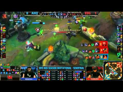 AHQ Westdoor Fizz VS EDG Pawn Kassadin Game 2 Highlights : 2015 MSI Semifinals: Patch 5.9