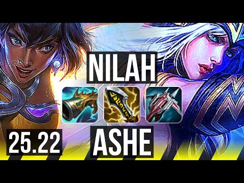 NILAH & Nidalee vs ASHE & Gragas (ADC) | Legendary | EUW Master | 25.22