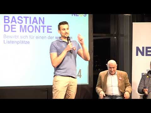 NEOS EU-Wahl 2024 | Primaries | Vereinte Kandidat:innen für Europa in Salzburg | Bastian De Monte
