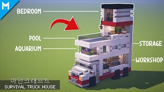 Minecraft Tutorial | How to Build a Survival Truck House