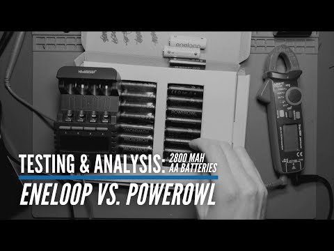 How do they compare to Eneloops: Testing and Analysis of the POWEROWL 2800 mAh AA Batteries
