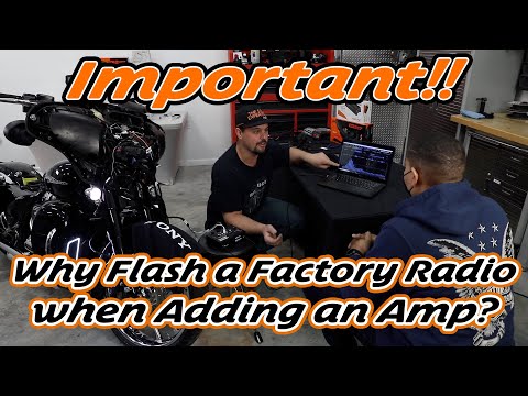 Why you have to flash your factory radio when adding a new amp to your Harley Davidson