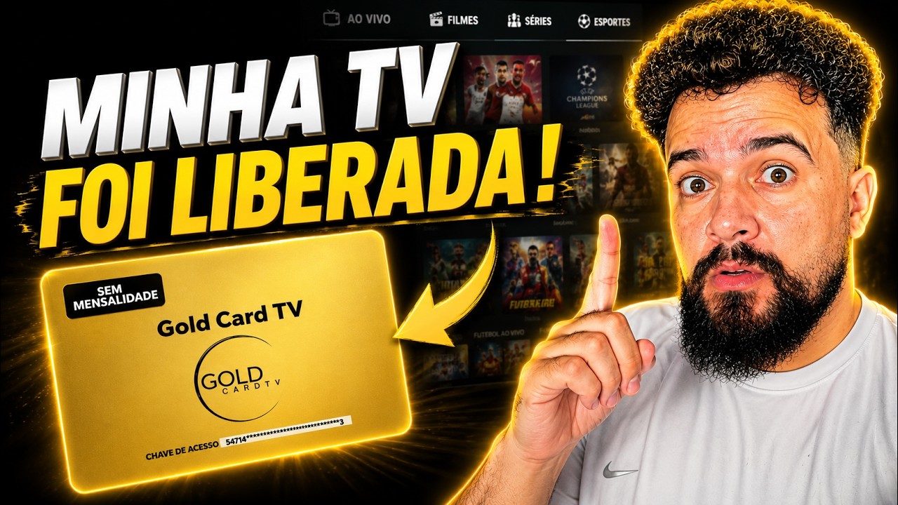 😱 MINHA TV FOI LIBERADA COM ESSE IPTV! GoldCard TV