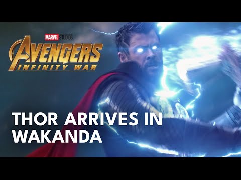 Thor Arrives In Wakanda Scene | Bring Me Thanos - Avengers Infinity War
