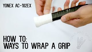 How To: Wrap a Badminton Racket with Grip - YumoTube