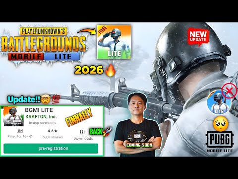 🥶Pubg Lite Comeback💯 New Indian Version🤯 Update 2026 | Pubg Lite Back BGMI Lite Update😳2026 🔥