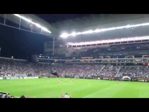 Libertadores 2015 Corinthians 4 X 0 Daúbio - 1º Gol Jádson Cobrança de falta