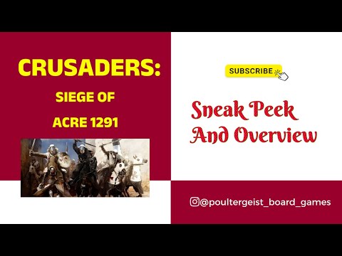 Crusaders: Siege of Acre 1291 an Overview Boxed Edition