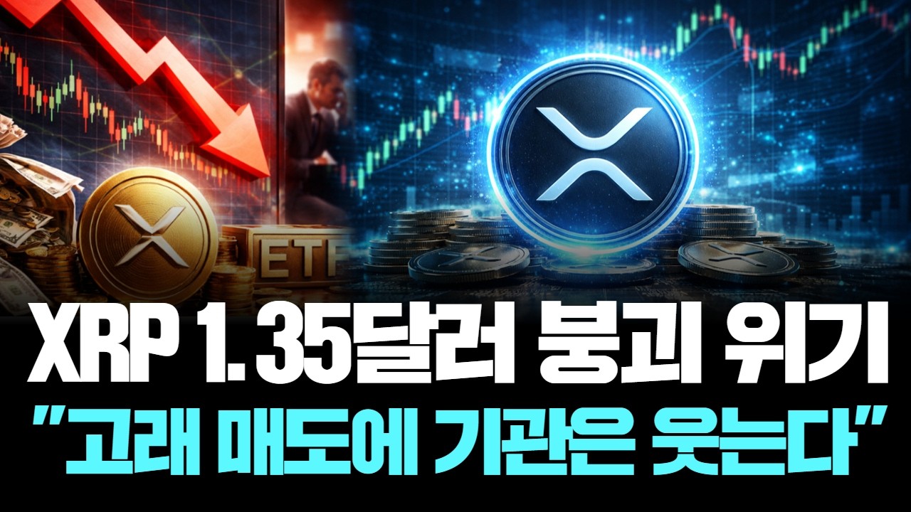 리플 폭풍 전야! 고래 매도에 기관은 웃는다