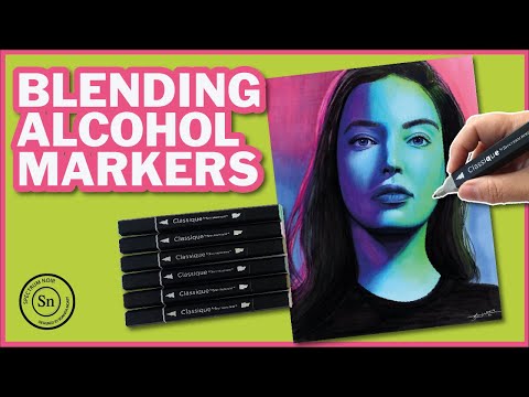 How to draw a portrait with markers - WITH TIPS!!!