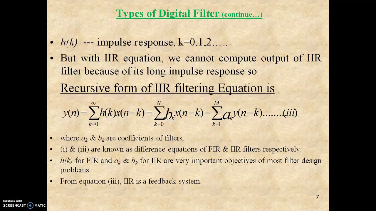 Basics of Digital Filter Design  Part 1