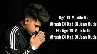 Age 19 (Lyrics) : Jass Manak Ft. Divine | Deep Jandu | Punjabi Song | Lyrics Video