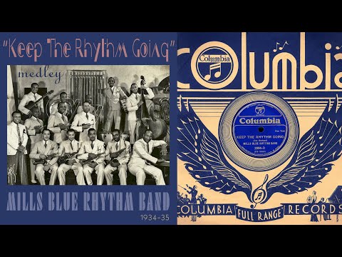 1934, Keep the Rhythm Going, Dinah Lou, Let's Have a Jubilee, Mills Blue Rhythm Band, HD 78rpm X