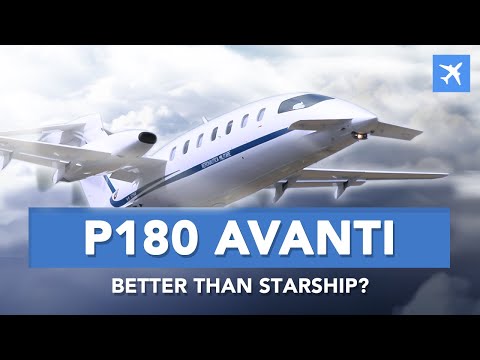 Piaggio P180 Avanti – Better Starship? History, Review and Specs! - YouTube