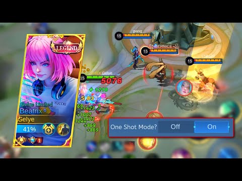 ONE SHOT MODE!? SUPER AGGRESSIVE BEATRIX  -MLBB