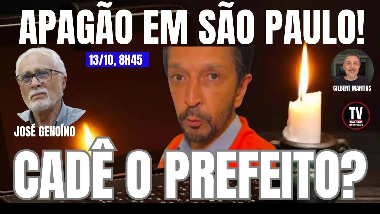 [AO VIVO] GRAVÍSSIMO! APAGÃO EXPÕE PROJETO DE PRIVATIZAÇÃO BOLSONARISTA EM SÃO PAULO (13/10/2024)
